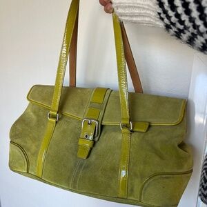 Vintage COACH suede Hamptons Bag